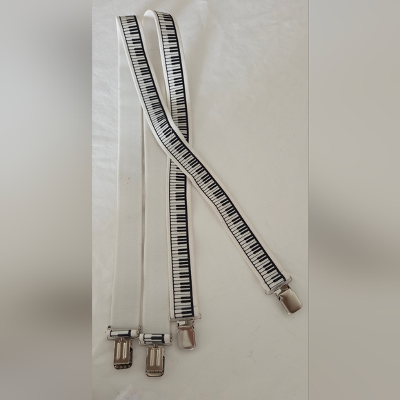 Piano Key Pattern Suspenders - Picture 2 of 8